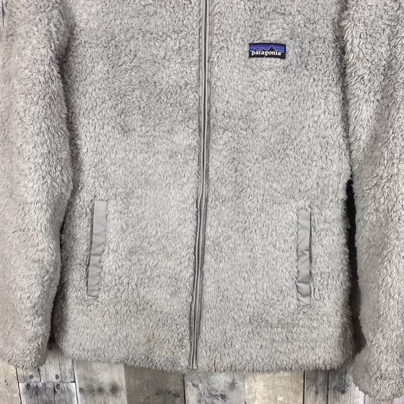 Patagonia Woman’s Los Gatos Fleece Jacket in Light Grey Size Medium - Picture 11 of 16